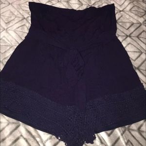 Strapless Purple Romper